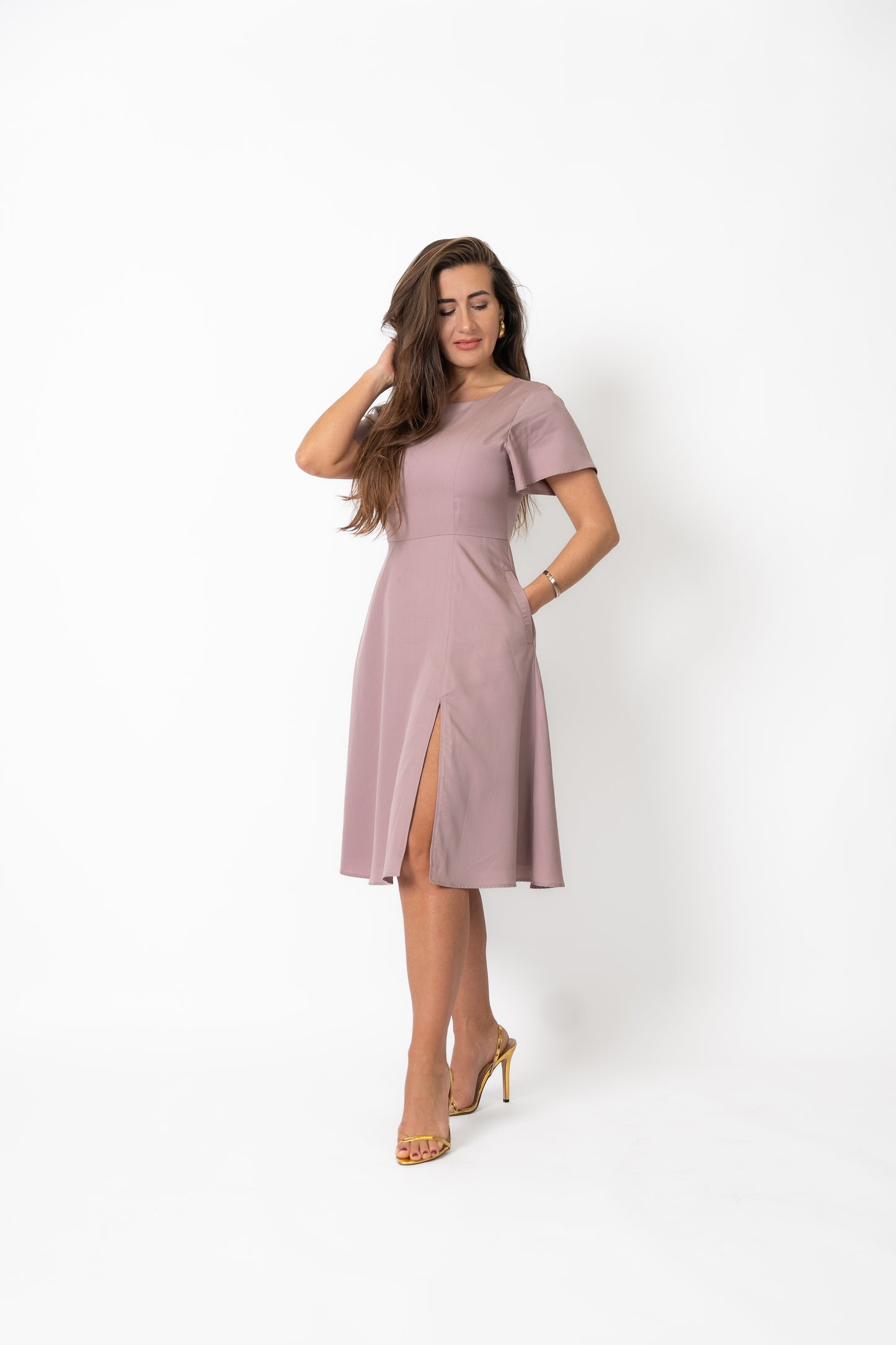 I am Limitless Dress (Burnt Lilac)